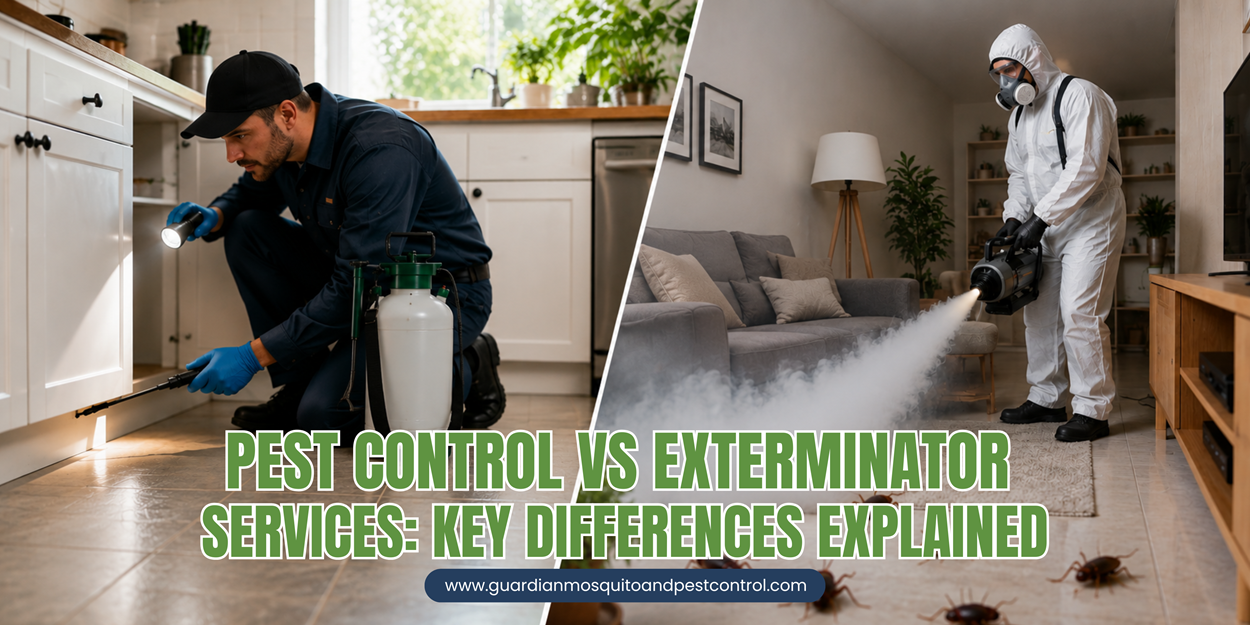Pest Control vs Exterminator Services Key Differences Explained